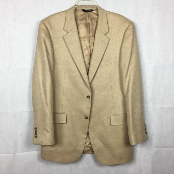 Jos. A. Bank Other - Jos A Bank Brown Silk Camelhair Blazer Sz 43L